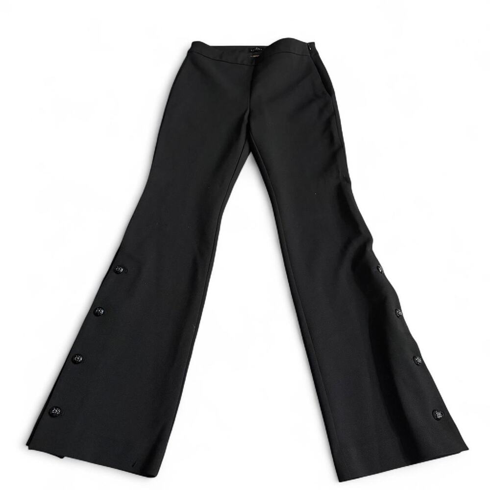 Y2k White House Black Market Black Office Siren Bootcut Flare Work Pants Size 4